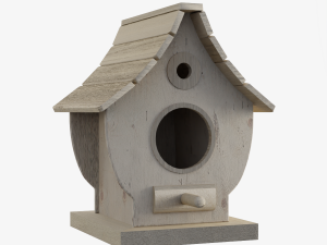 Wooden Birdhouse 03 3D Model