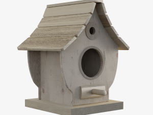 Wooden Birdhouse 03 Modelo 3D