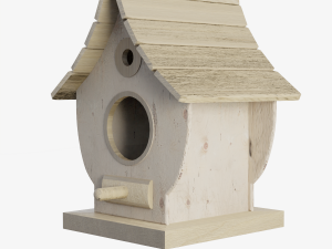 Wooden Birdhouse 03 Modelo 3D