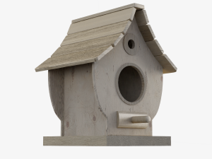 Wooden Birdhouse 03 Modelo 3D
