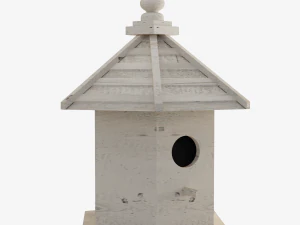 Casetta per gli uccelli in legno 01 Modello 3D
