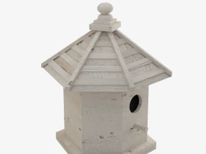 Casetta per gli uccelli in legno 01 Modello 3D