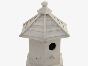 Casetta per gli uccelli in legno 01 Modello 3D