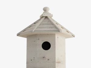 Casetta per gli uccelli in legno 01 Modello 3D