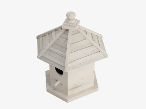 Wooden Birdhouse 01 3D Model