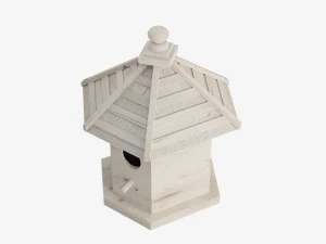 Casetta per gli uccelli in legno 01 Modello 3D