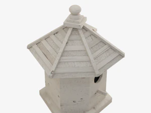 Casetta per gli uccelli in legno 01 Modello 3D