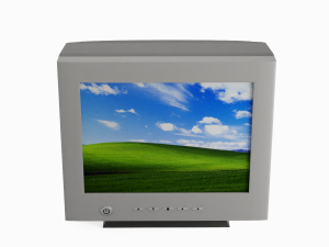 Old PC Monitor 3D 模型