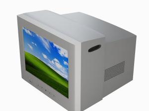 Old PC Monitor 3D 模型