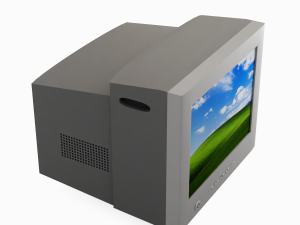 Old PC Monitor 3D 模型