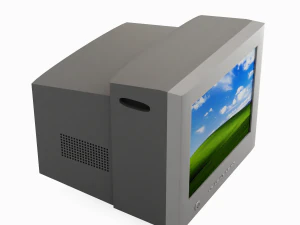 Old PC Monitor 3D Model