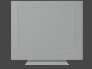 Old PC Monitor 3D 模型