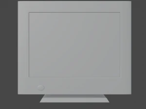 Old PC Monitor 3D Model