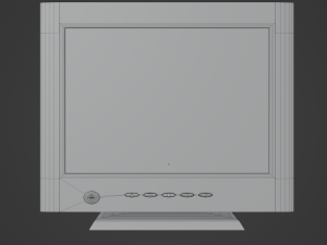 Old PC Monitor 3D 模型