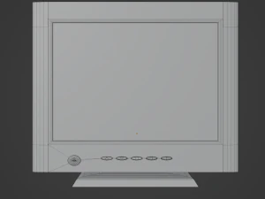 Old PC Monitor 3D Model