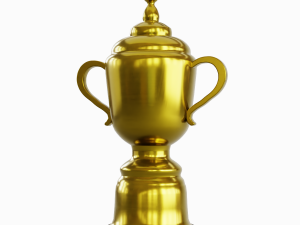 Gold Trophy Cup 01 3D Model