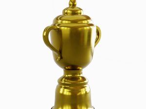 Gold Trophy Cup 01 3D Model