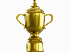Gold Trophy Cup 01 3D Model