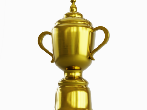 Gold Trophy Cup 01 3D Model