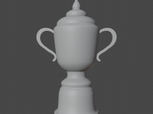 Gold Trophy Cup 01 3D Model