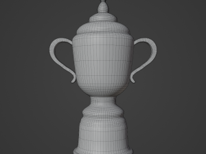 Gold Trophy Cup 01 3D Model