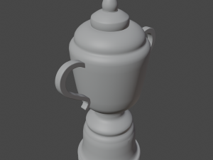 Gold Trophy Cup 01 3D Model