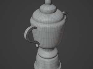 Gold Trophy Cup 01 3D Model