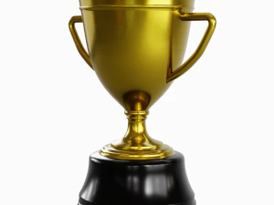 Gold Trophy Cup 02 3D Model
