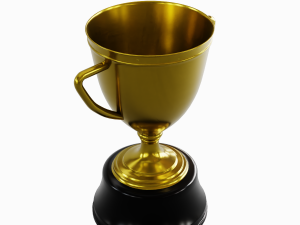 Gold Trophy Cup 02 Modèle 3D