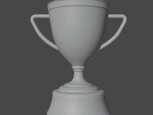 Gold Trophy Cup 02 3D Model