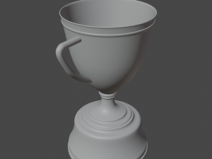 Gold Trophy Cup 02 Modèle 3D