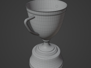Gold Trophy Cup 02 Modèle 3D