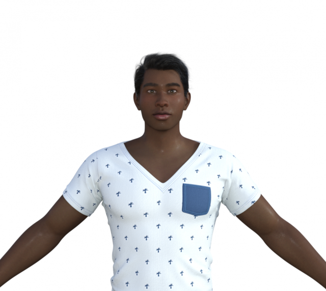 Alfred Realistic Character 3D Model .c4d .max .obj .3ds .fbx .stl .blend 