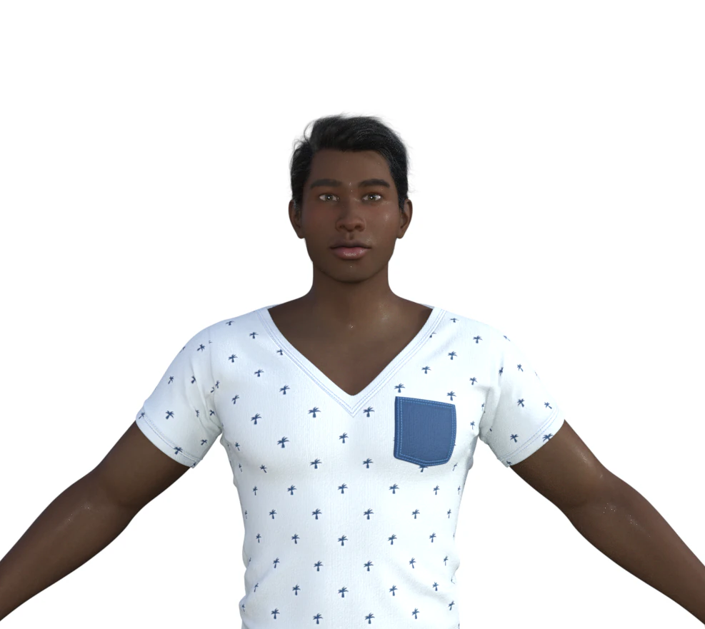 Alfred Realistic Character 3D Model .c4d .max .obj .3ds .fbx .stl .blend 