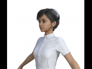 Nurse Realistic Character 3D Модель