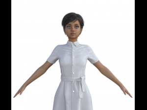 Nurse Realistic Character 3D Модель