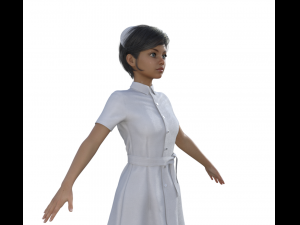 Nurse Realistic Character 3D Модель