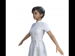 Nurse Realistic Character 3D Модель