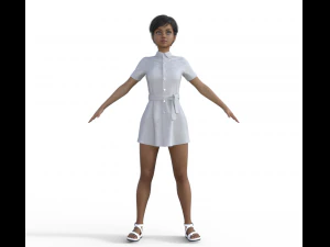 Nurse Realistic Character 3D Model