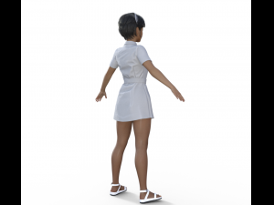 Nurse Realistic Character 3D Модель