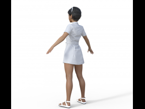 Nurse Realistic Character 3D Модель