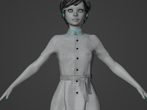 Nurse Realistic Character 3D Модель