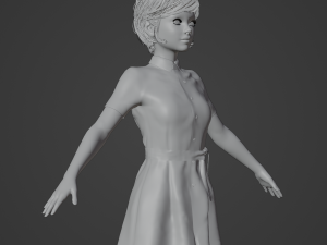 Nurse Realistic Character 3D Модель