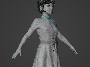 Nurse Realistic Character 3D Модель