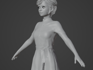Nurse Realistic Character 3D Модель
