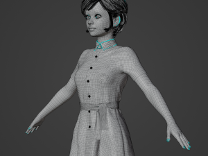 Nurse Realistic Character 3D Модель