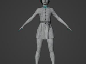 Nurse Realistic Character 3D Модель