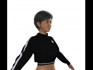 Pretty Girl in Sport Outfit Modelo 3D