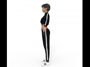 Pretty Girl in Sport Outfit Modelo 3D