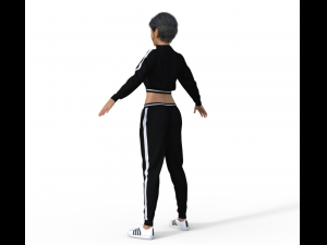 Pretty Girl in Sport Outfit Modelo 3D